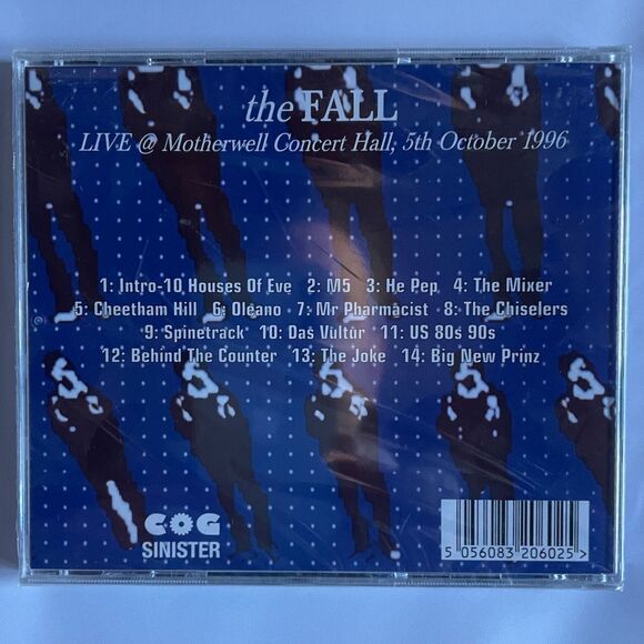 The Fall Live At Motherwell Concert Hall 5th October 1996 Compact Disc CD NEW - Picture 2 of 2